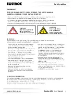 Предварительный просмотр 2 страницы Equinox Systems EQLED005 User Manual