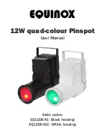 Предварительный просмотр 1 страницы Equinox Systems EQLED041 User Manual