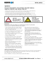 Предварительный просмотр 2 страницы Equinox Systems EQLED12B User Manual