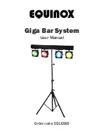 Equinox Systems EQLED65 Giga Bar System User Manual предпросмотр