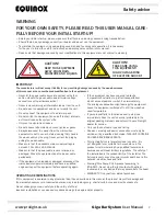 Preview for 2 page of Equinox Systems EQLED65 Giga Bar System User Manual