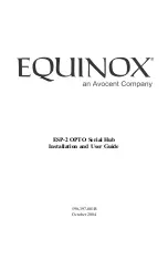 Предварительный просмотр 1 страницы Equinox Systems ESP-2 OPTO Installation And User Manual