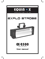 Preview for 1 page of Equinox Systems Explo Strobe EX-2500 User Manual