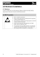 Preview for 25 page of Equinox Systems FS2003 User Manual