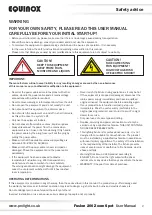 Preview for 2 page of Equinox Systems Fusion 200 Zoom Spot User Manual