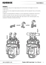 Preview for 8 page of Equinox Systems Fusion 200 Zoom Spot User Manual