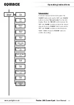 Preview for 12 page of Equinox Systems Fusion 200 Zoom Spot User Manual