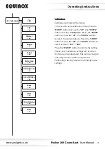 Preview for 15 page of Equinox Systems Fusion 200 Zoom Spot User Manual