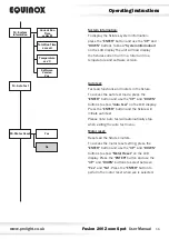 Preview for 16 page of Equinox Systems Fusion 200 Zoom Spot User Manual