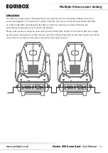 Preview for 24 page of Equinox Systems Fusion 200 Zoom Spot User Manual