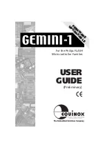 Equinox Systems GEMINI-1 User Manual предпросмотр