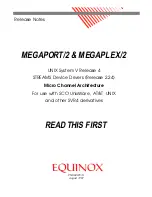 Preview for 1 page of Equinox Systems MEGAPORT/2 12LD+12CS Read This First Manual