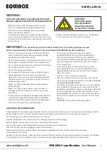 Preview for 2 page of Equinox Systems PFM1500 User Manual