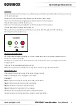 Preview for 6 page of Equinox Systems PFM1500 User Manual