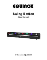 Equinox Systems Swing Batten User Manual preview