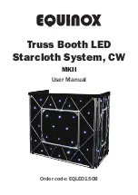 Предварительный просмотр 1 страницы Equinox Systems Truss Booth LED Starcloth System CW MKII User Manual