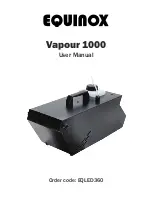 Equinox Systems Vapour 1000 User Manual preview