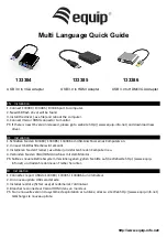 Предварительный просмотр 1 страницы Equip 133384 Quick Manual