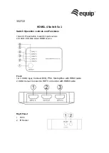 Preview for 1 page of Equip 332722 Manual