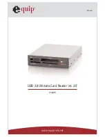 Preview for 1 page of Equip USB 2.0 Ultimate Card Reader Manual