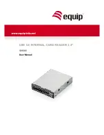Equip USB 3.0 INTERNAL CARD READER 3." User Manual preview