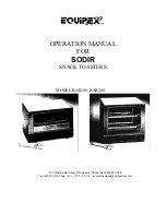 Предварительный просмотр 1 страницы Equipex SODIR BAR100 Operation Manual