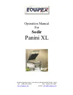 Equipex sodir panini xl Operation Manual preview