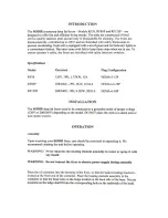 Preview for 3 page of Equipex SODIR RF12SP Operation Manual