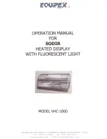 Equipex SODIR VHC-1000 Operation Manual preview