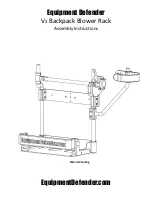 Предварительный просмотр 1 страницы Equipment Defender Backpack Blower Rack V2 Assembly Instructions Manual