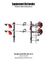 Equipment Defender Trimmer Rack Instructions Manual предпросмотр