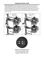 Preview for 10 page of Equipment Defender Trimmer Rack Instructions Manual