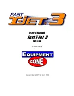 Equipment Zone Fast T-Jet 3 User Manual предпросмотр