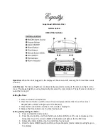 Equity 30240 Operating Manual preview