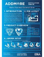 Preview for 1 page of ERA ADDMORE WS280 Installation Manual