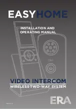 ERA EASYHOME E3000 Installation And Operating Manual предпросмотр