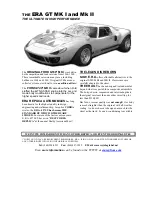 Предварительный просмотр 1 страницы ERA GT MK I User Manual