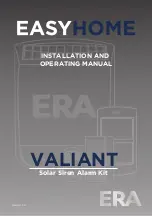 Preview for 1 page of ERA VALIANT Installation And Operating Manual