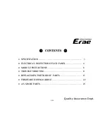 Предварительный просмотр 2 страницы ERAE Electronics Industry elt3220 Service Manual