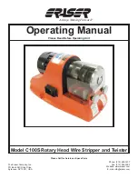 Eraser C100S Operating Manual предпросмотр