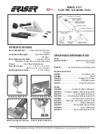 Предварительный просмотр 2 страницы Eraser ECT-1 Operating Manual