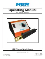 Eraser HTS1 Series Operating Manual предпросмотр