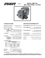 Предварительный просмотр 2 страницы Eraser MMC100 Operating Manual