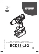 Erbauer ECD18-Li-2 Original Instructions Manual предпросмотр