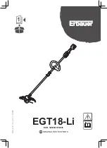 Erbauer EGT18-Li Original Instructions Manual предпросмотр