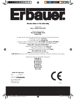 Предварительный просмотр 16 страницы Erbauer ERB015SDS Owner'S Manual