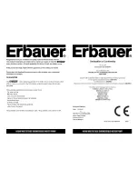 Предварительный просмотр 2 страницы Erbauer ERB079PMP User Manual