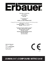 Preview for 34 page of Erbauer ERB2502SE User Manual