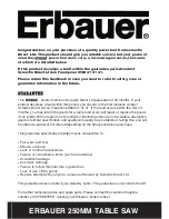 Preview for 3 page of Erbauer ERB2504SE User Manual