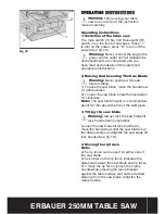 Preview for 22 page of Erbauer ERB2504SE User Manual